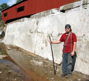 Isaac Helping With Dam